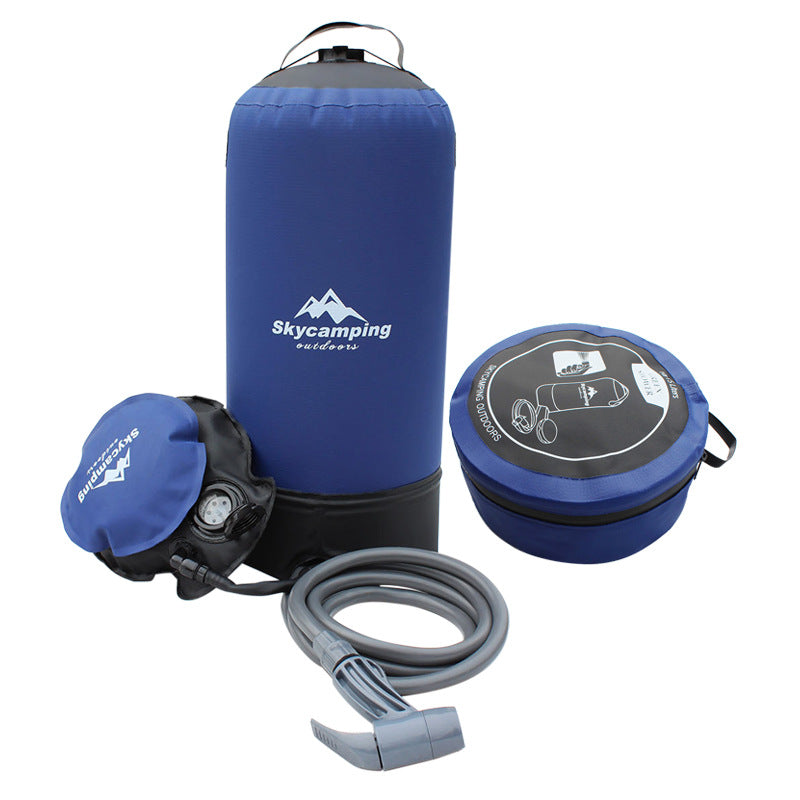 Outdoor Camping Pressurized Shower Bag With Manual Pump