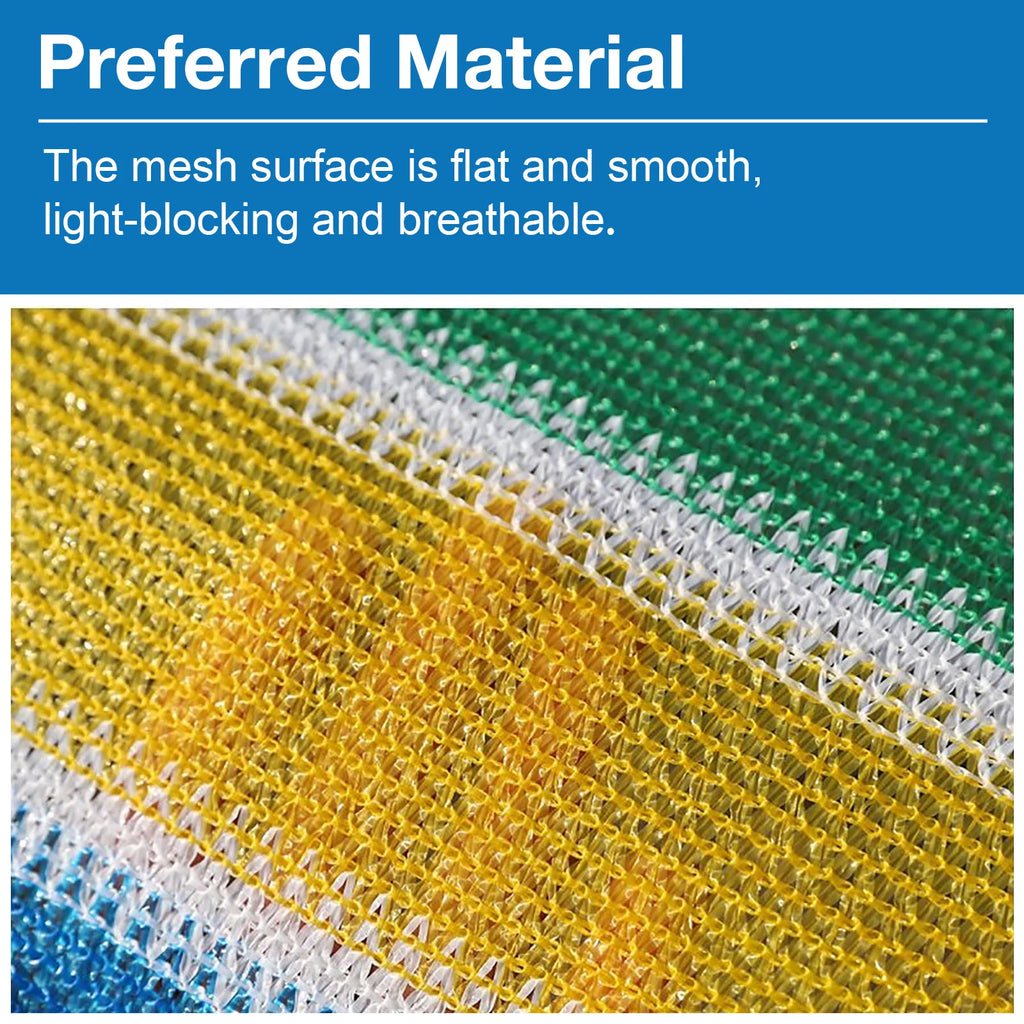 Mesh Sun Shade Tarp With Grommets Blocks 95% Of Sunlight