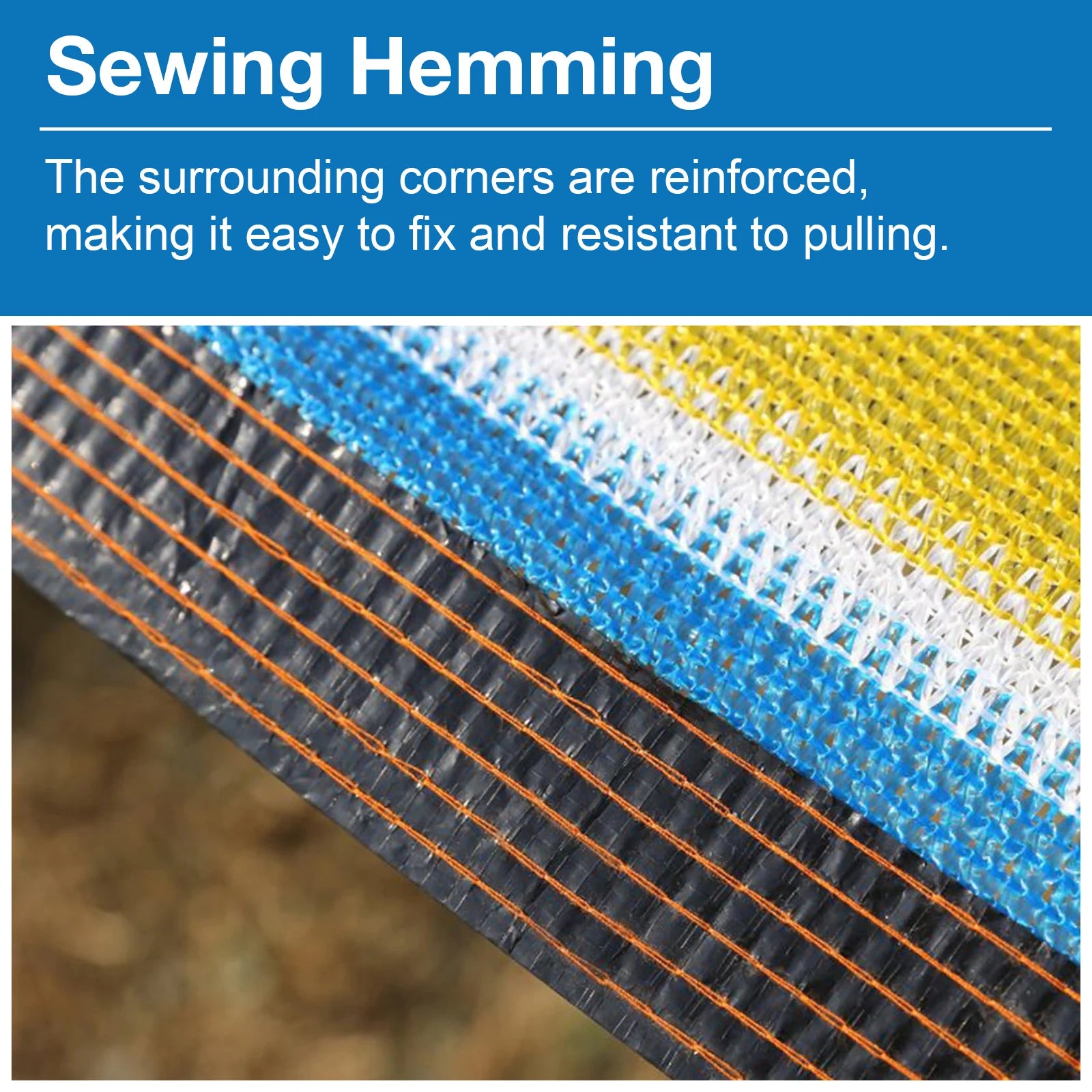 Mesh Sun Shade Tarp With Grommets Blocks 95% Of Sunlight