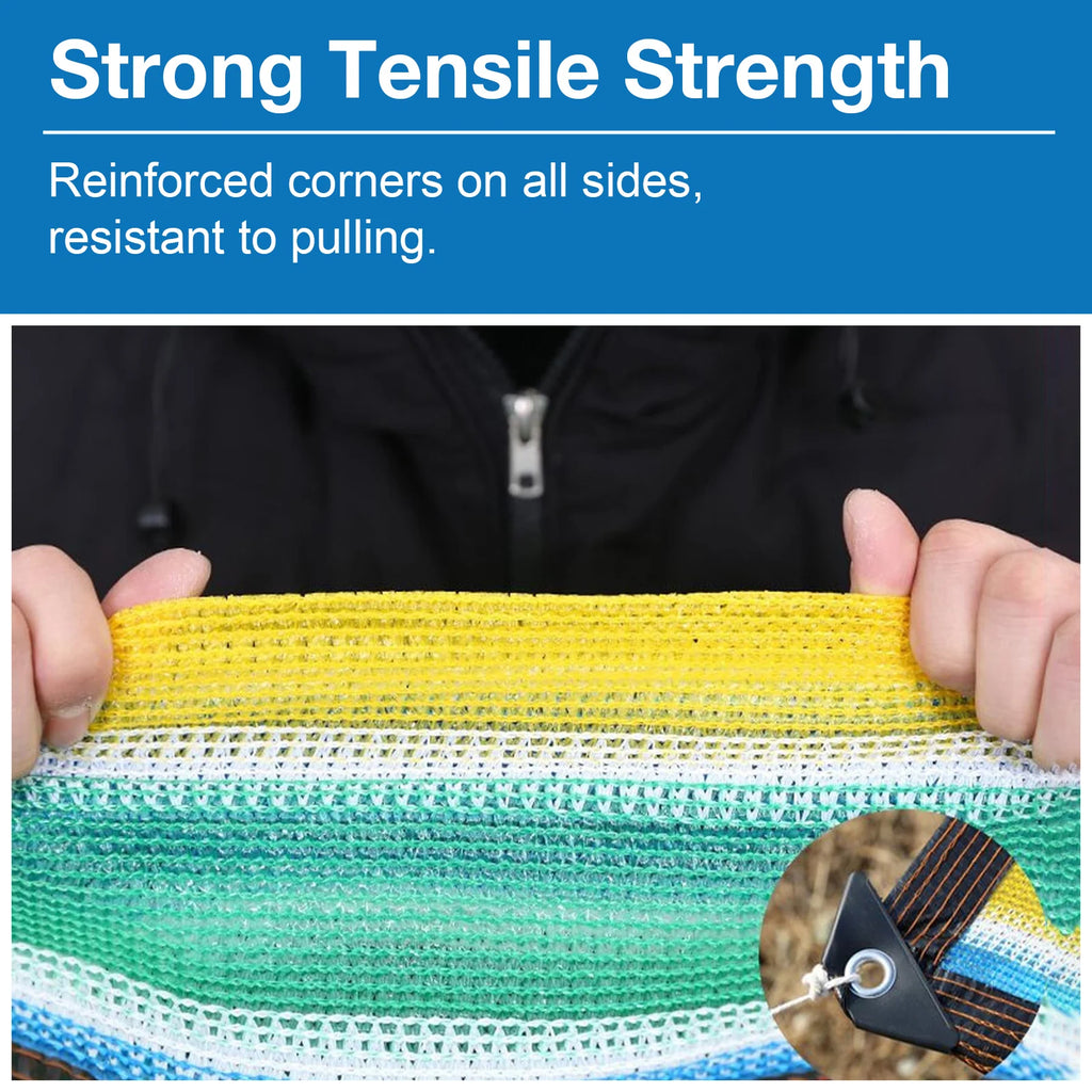 Mesh Sun Shade Tarp With Grommets Blocks 95% Of Sunlight