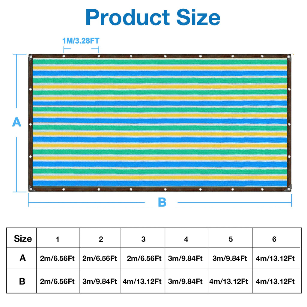 Mesh Sun Shade Tarp With Grommets Blocks 95% Of Sunlight