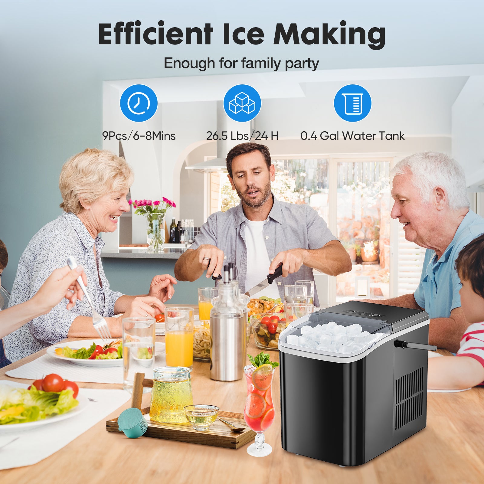 Portable Tabletop Ice Maker